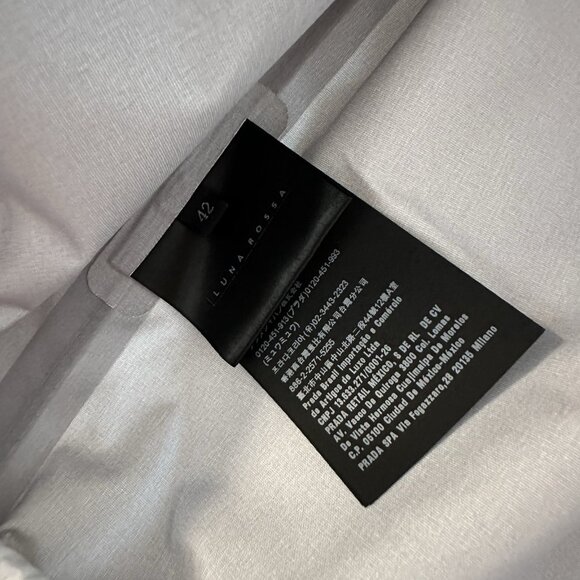 NWT PRADA LUNA Rossa Pirelli Jacket Windbreaker Coat Nylon Sz 42 White - Picture 6 of 8